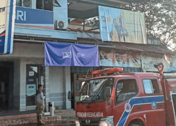 Kantor BRI Unit Saketi Pandeglang Dilalap Api