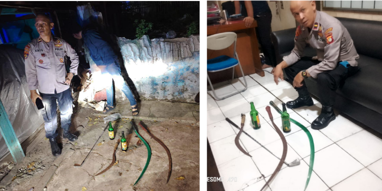 Rencana Tawuran Gagal, Polisi Amankan Celurit dan Molotov di Ciputat Timur