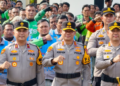 Polda Metro Jaya dan Ojol Hadirkan Belasan Ojol Mart di Tangerang