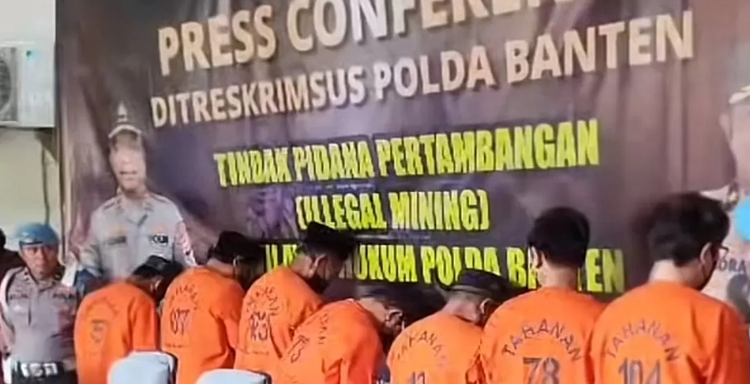 Polda Banten Bongkar 10 Kasus Penambangan Ilegal di Lebak, Serang dan Tangerang