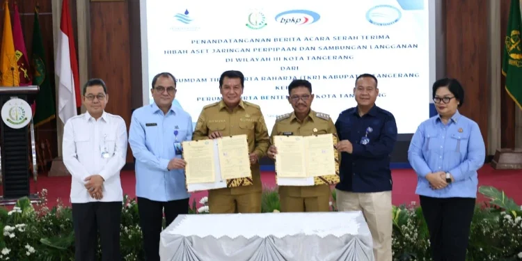 Pemkab dan Pemkot Tangerang Rampungkan Serah Terima Aset Jaringan Air Wilayah III