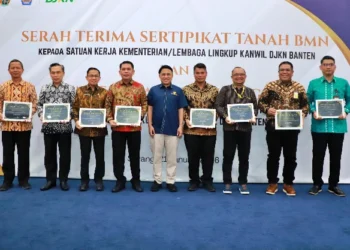 Kantor Pertanahan Tangsel Serahkan 108 Sertipikat Elektronik BMN, Perkuat Kepastian Hukum Aset Negara