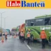 Bus Angkut Wisatawan Asal Cilegon Banten Tabrak Truk di Tol Cipali KM 78A, Sopir Warga Mauk Tangerang Tewas dan 28 Penumpang Luka