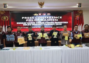 Polda Banten Bongkar 35 Kasus Narkoba Awal 2026, 54 Tersangka Terjaring