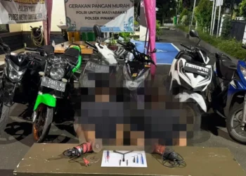 Polsek Pinang Tangkap Dua Pelaku Curanmor, Lima Motor Hasil Kejahatan Diamankan