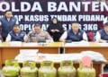 Polda Banten Ungkap Gudang Oplosan LPG 3 Kg di Kabupaten Lebak