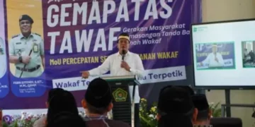Bupati Tangerang Resmikan Program Pengamanan Batas Tanah Wakaf