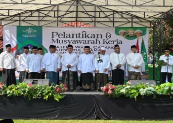 Pelantikan Pengurus NU Kecamatan Cisauk di Ponpes Al-Fasanah, Dorong Penguatan Pendidikan Aswaja