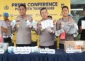 Polresta Tangerang Ringkus Dua Bandar dan Sita Puluhan Ribu Obat Keras Ilegal di Gunung Kaler