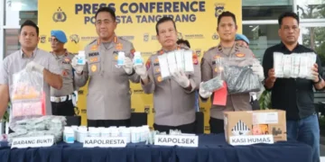 Polresta Tangerang Ringkus Dua Bandar dan Sita Puluhan Ribu Obat Keras Ilegal di Gunung Kaler
