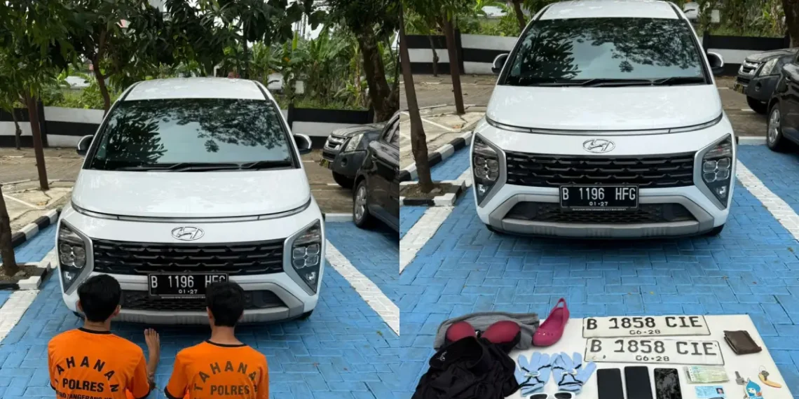 Dua Pria di Tangerang Curi Mobil Tetangga, Modus Pakai Hijab Agar Tak Dikenali