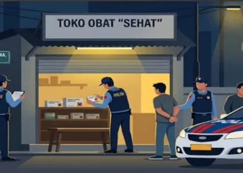 Polres Tangsel Gerebek Warung Penjual Obat Golongan G Ilegal di Ciputat