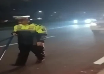 Satlantas Polres Tangsel Sisir BSD Grand Boulevard, Antisipasi Bahaya Ranjau Paku bagi Pengendara