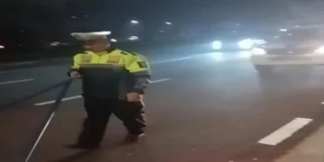 Satlantas Polres Tangsel Sisir BSD Grand Boulevard, Antisipasi Bahaya Ranjau Paku bagi Pengendara
