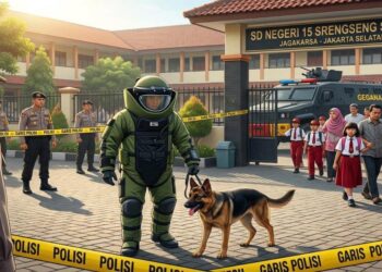 Ancaman Teror Bom Saat Hari Pertama Sekolah, Polisi Kosongkan SD Negeri 15 Srengseng Sawah
