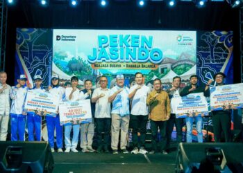 PEKEN Jasindo Perkuat Ekonomi Banten melalui pemberdayaan sekitar 3.000 warga di Kabupaten Pandeglang, Sabtu (25/7/2026).