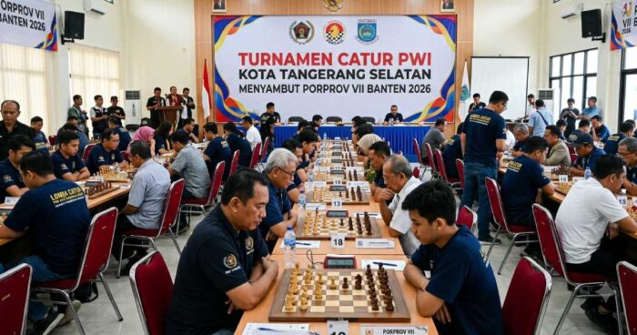 PWI Tangsel Gelar Turnamen Catur Sambut Porprov Banten 2026