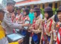 Sebanyak 31 Pramuka MTs Soebono Mantofani menerima penghargaan Kapolsek Ciputat Timur.