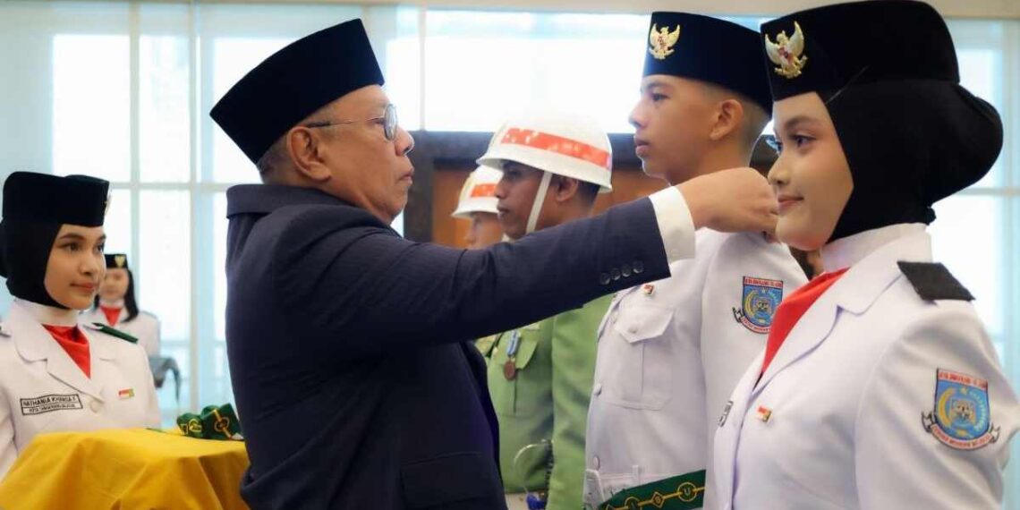Paskibraka Tangsel Dikukuhkan, Siap Kibarkan Merah Putih HUT ke-81 RI