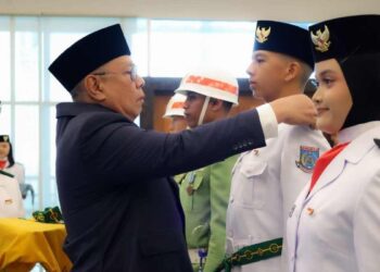 Paskibraka Tangsel Dikukuhkan, Siap Kibarkan Merah Putih HUT ke-81 RI