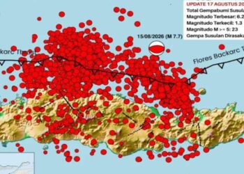BMKG Minta Warga Waspada, 1.624 Gempa Susulan Flores Masih Terjadi