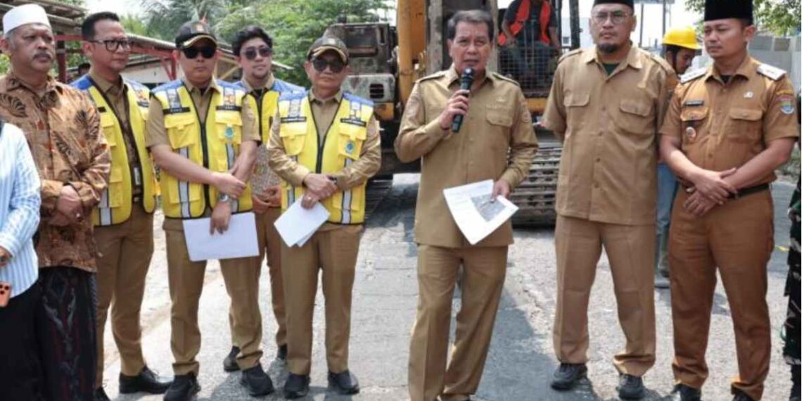 Bupati Tangerang Pimpin Rekonstruksi Jalan Ceplak-Kronjo Sepanjang 11 Kilometer