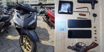 Dua Curanmor Bersenpi Ditangkap Polisi di Tangerang