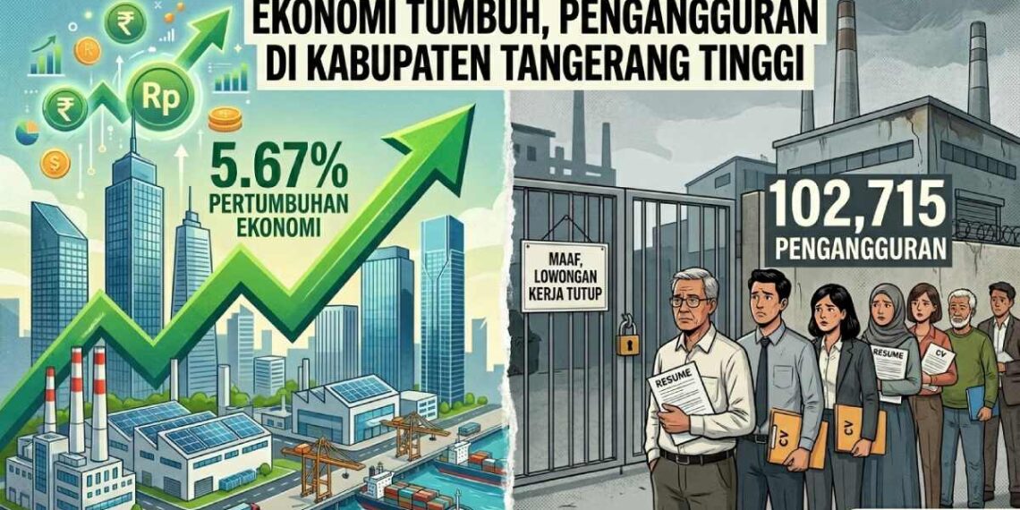 Ekonomi Tumbuh, Pengangguran di Kabupaten Tangerang Tinggi!