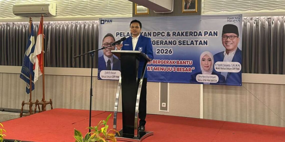 PAN Tangsel bidik tiga besar pada Pemilu mendatang. Wakil Ketua Umum PAN, Yandri Susanto, meminta pengurus baru segera mempercepat konsolidasi hingga tingkat TPS.
