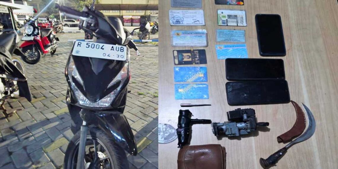 Polisi Tangkap Pelaku Curanmor Bawa Celurit Saat Beraksi di Kota Tangerang