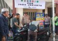 Polsek Pamulang menggelar aksi tersebut di Pos Jaga Jakarta Bawah Fly Over Gaplek, Jalan Martadinata, Pondok Cabe Udik.