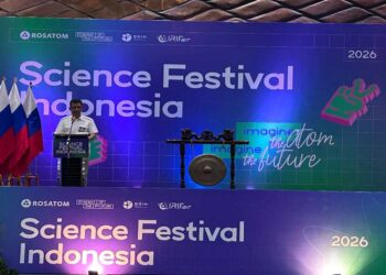 BRIN bersama Rosatom Rusia mendorong pemanfaatan nuklir damai melalui Science Festival Indonesia 2026.
