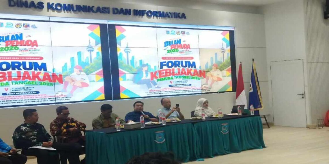 DPD KNPI Kota Tangerang Selatan menggelar Forum Kebijakan Pemuda Tangsel 2026 pada Kamis, 1 Oktober 2026.